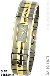 Ladies IP Gold Plated Titanium Corporate Watch qa-1G-13LTI