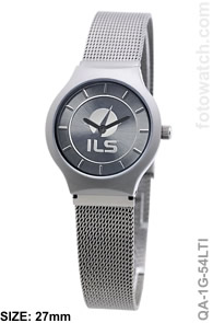 Ladies IP Silver Plated Titanium Corporate Watch qa-1G-54LTI