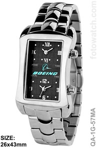 Stainless Steel Dual Time Logo Watch qa-1G-57MA